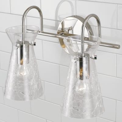 Misha Polished Nickle Vanity Light