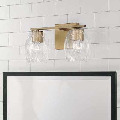 Luke Aged Brass Vanity Light