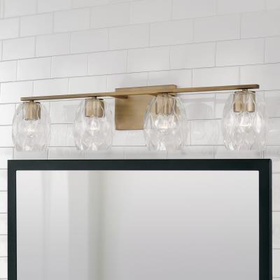 Luke Aged Brass Vanity Light