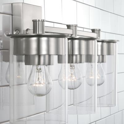 Dawson Brushed Nickel Vanity Light