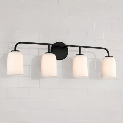 Terrah Matte Black Vanity Light