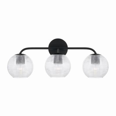 Maeva Matte Black Vanity Light