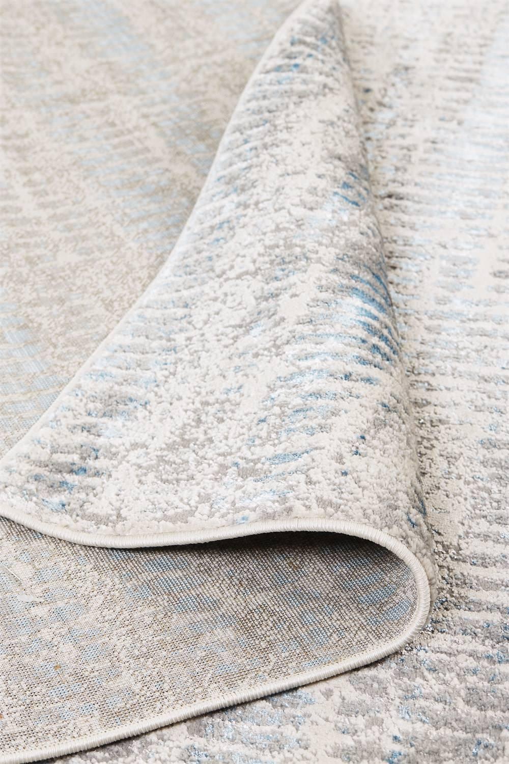 Azure Blue/Gray Rug