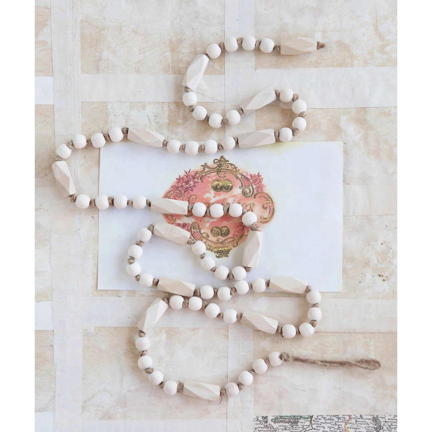 Natural Paulowina Wood Garland
