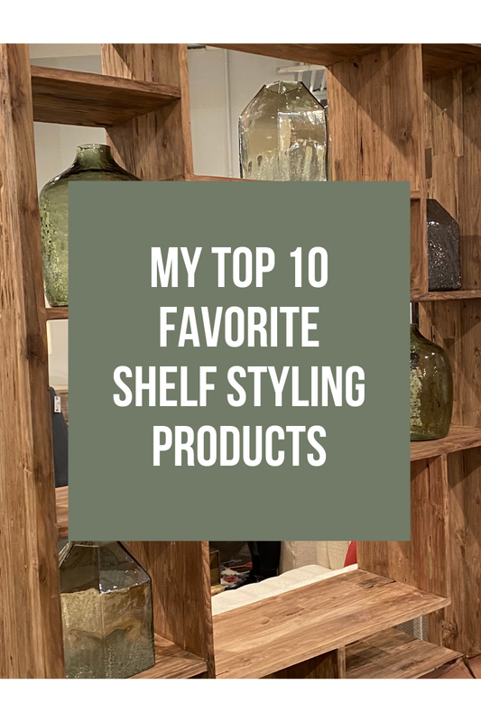 Shelf styling is simple if you have the right products.