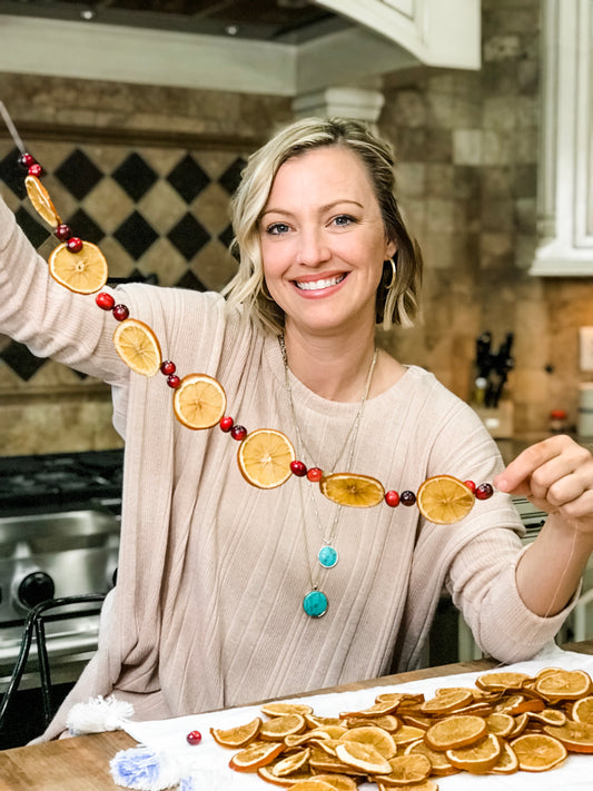 DIY Christmas Orange Garland