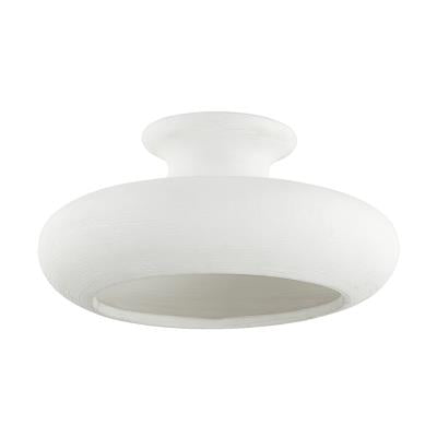 White Ceramic Flush Mount