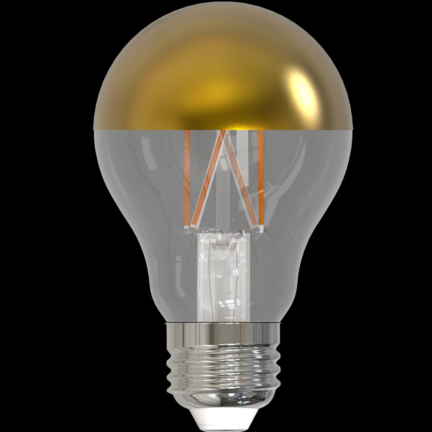 Half Gold 5W LED A19 2700K Bulb