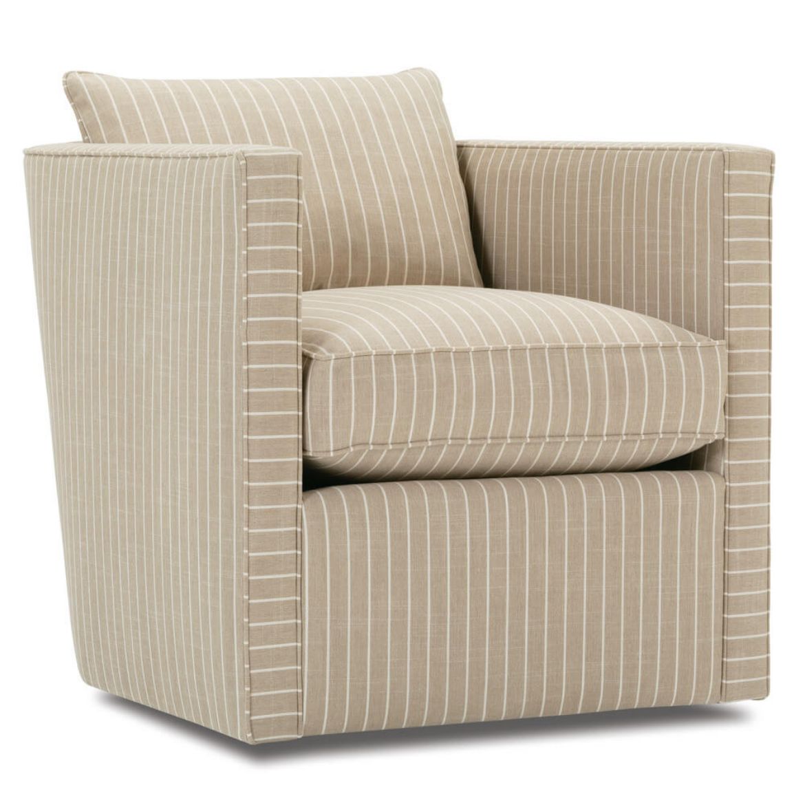 Mark Tan Stripe Swivel Chair