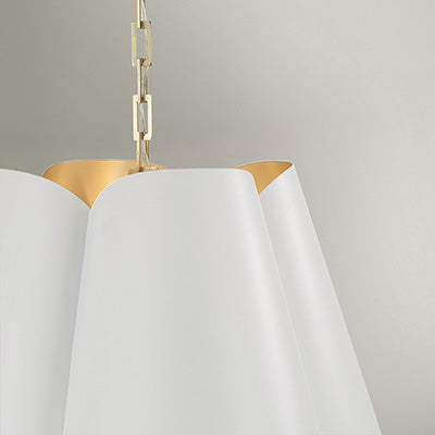 Mave Pendant White and Brass