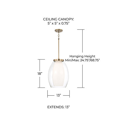 Josslyn 1 Light Pendant