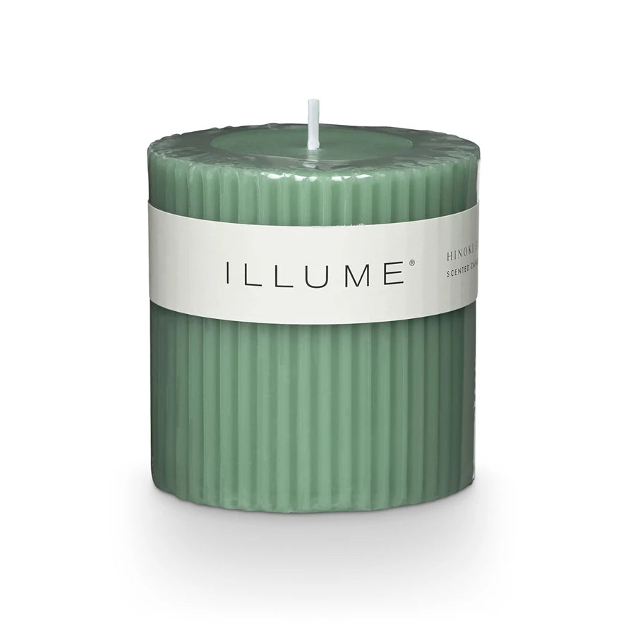 Hinoki Sage Fragranced Pillar Candle