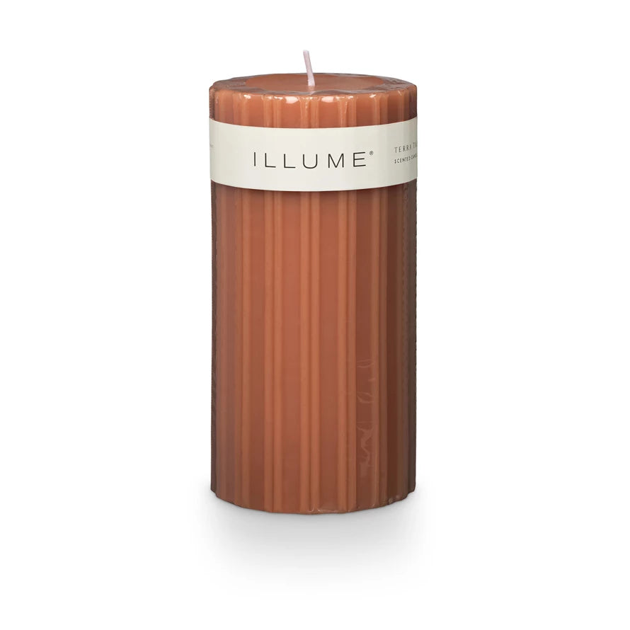 Terra Tebac Fragranced Pillar Candle