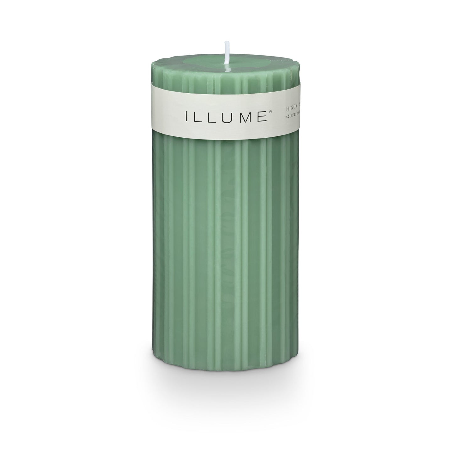 Hinoki Sage Fragranced Pillar Candle