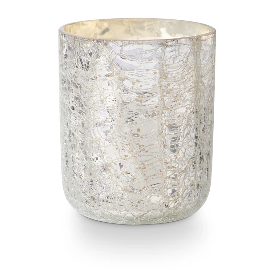 Boxed Crackle Glass Candle