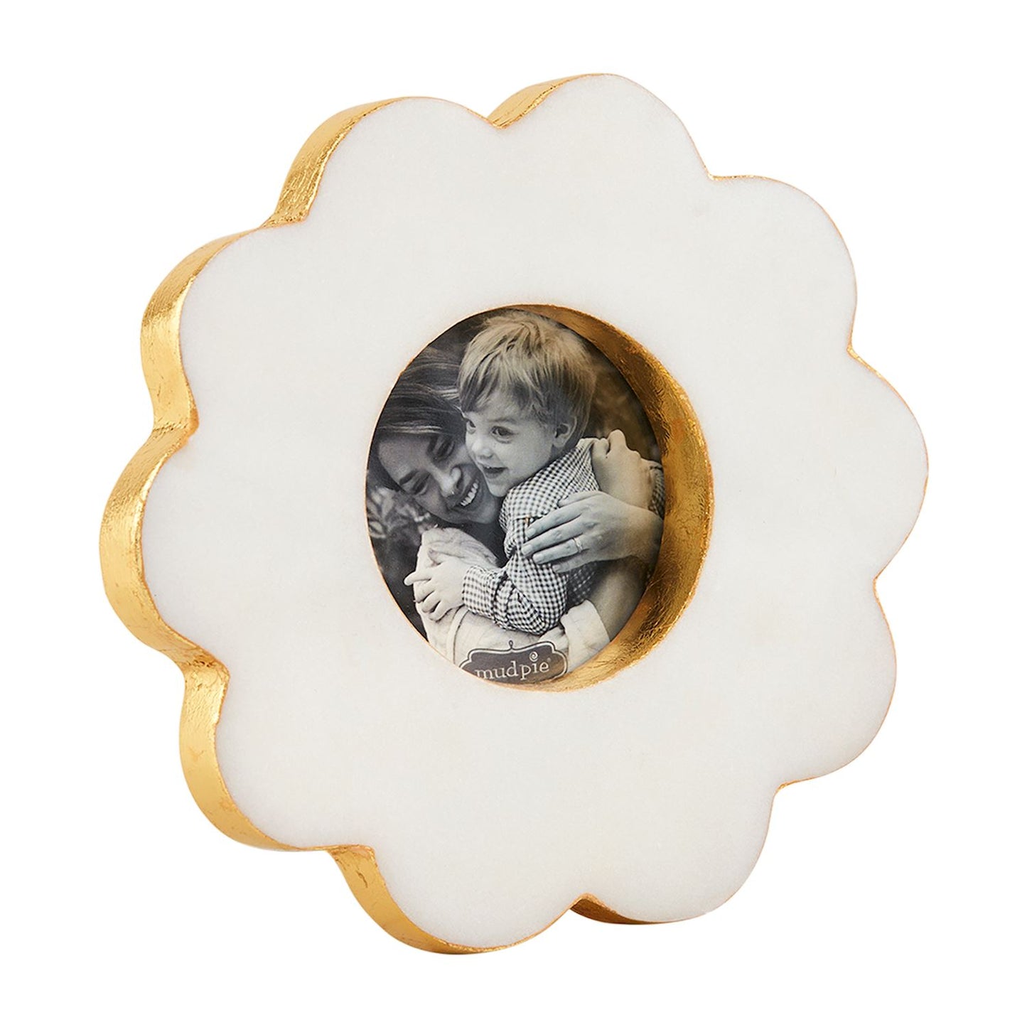 Marble Scalloped Mini Frame