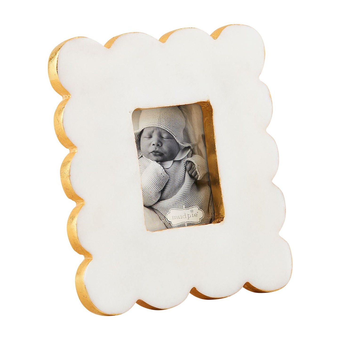 Marble Scalloped Mini Frame