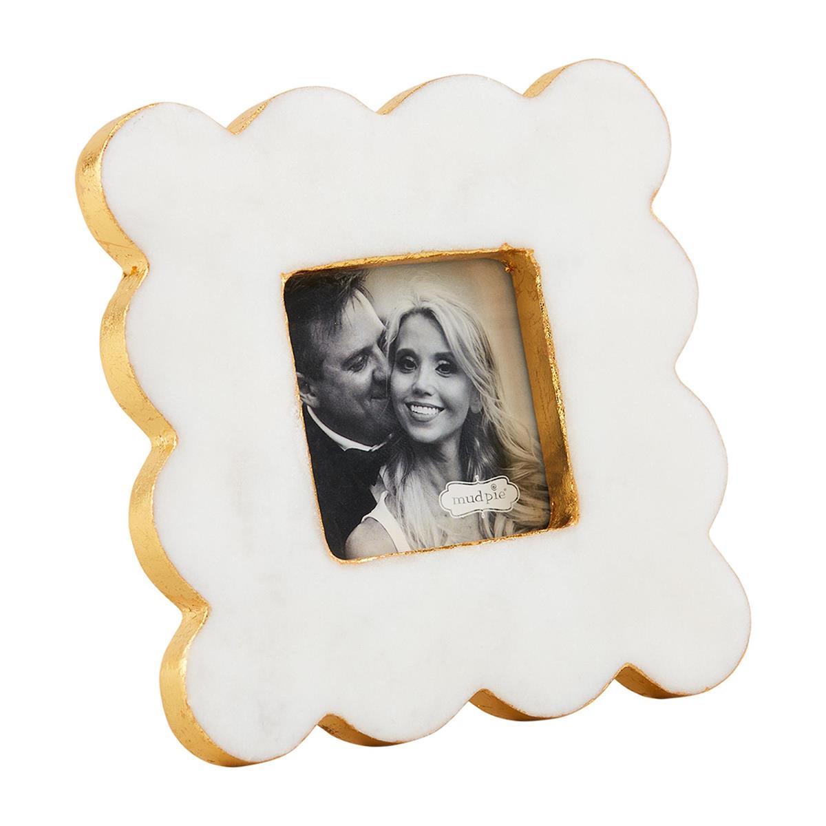 Marble Scalloped Mini Frame