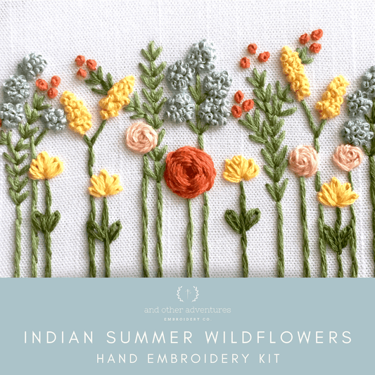 Wildflowers Indian Summer Embroidery Kit