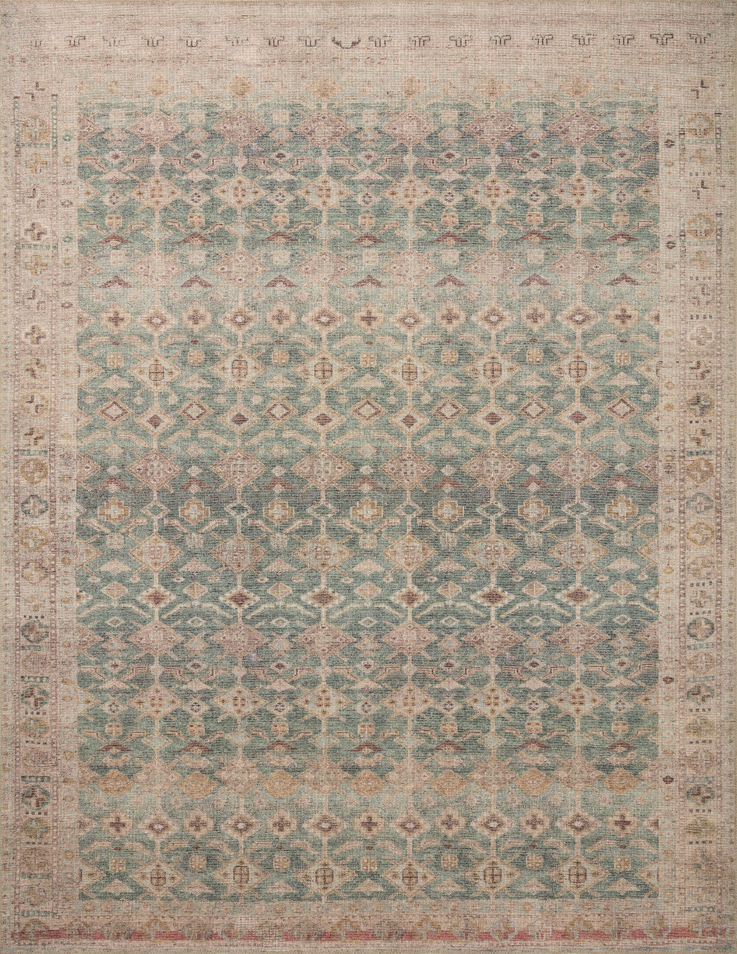 Aubrey Aqua/Sand Rug