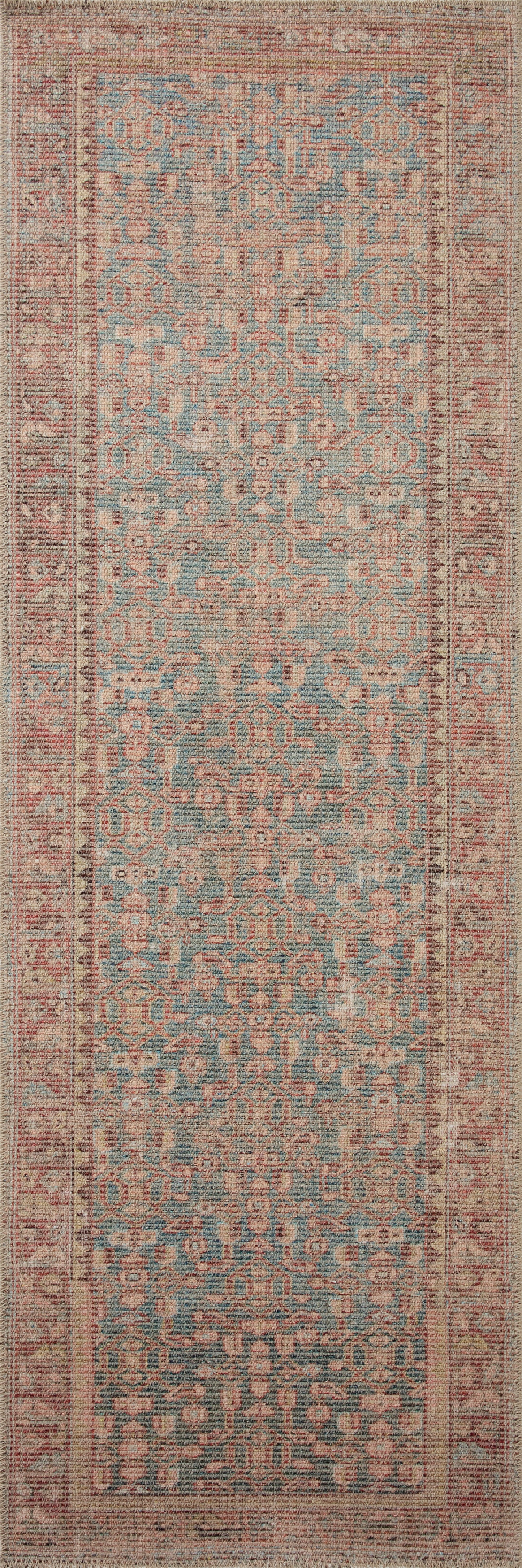 Aubrey Terracotta / Blue Rug