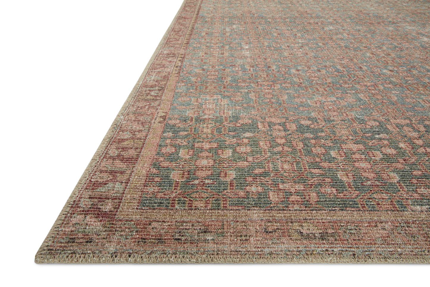 Aubrey Terracotta / Blue Rug