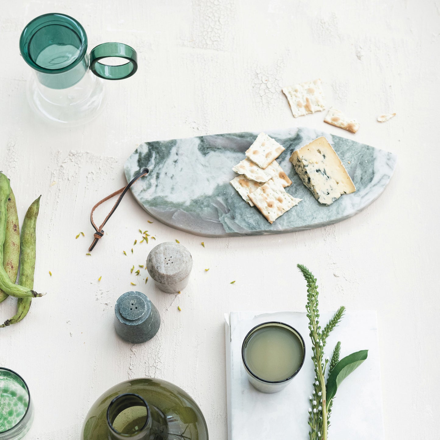 Marble Stackable Salt & Pepper Shakers