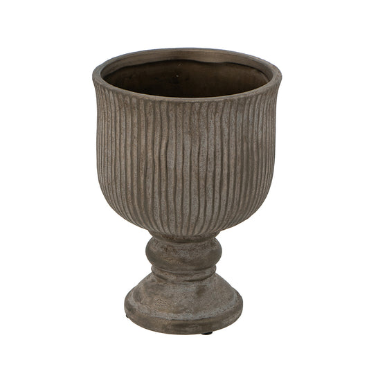 Terracotta Goblet-Style Vase