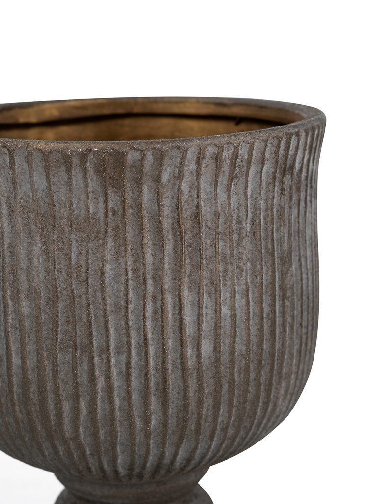 Terracotta Goblet-Style Vase