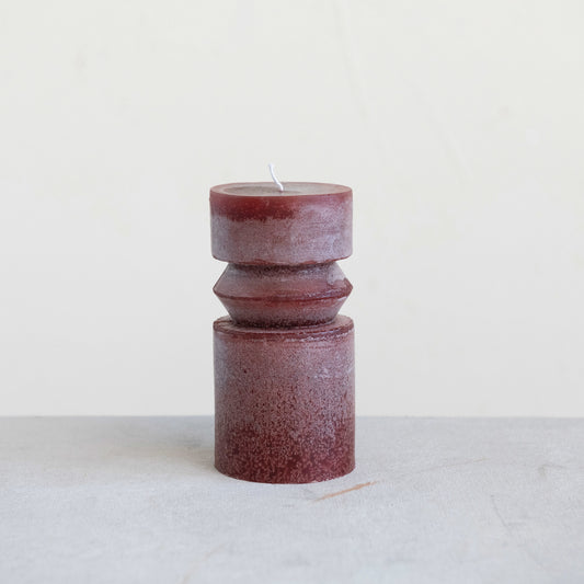 Cranberry Medium Totem Pillar Candle