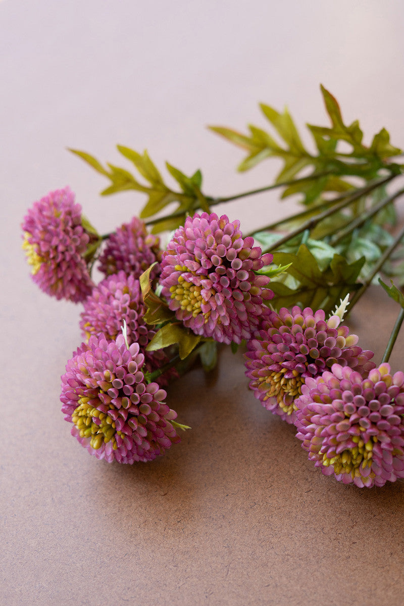 Bundle of 7 Faux  Ball Dahlias