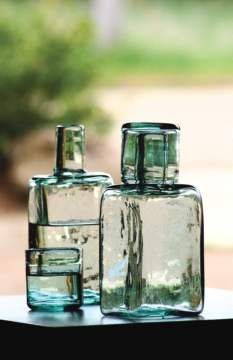 Bedside Water Carafe with Drinking Glass