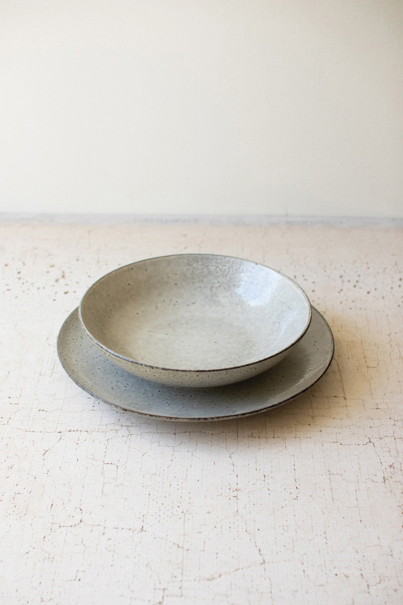 Oatmeal Ceramic Dinnerware Set