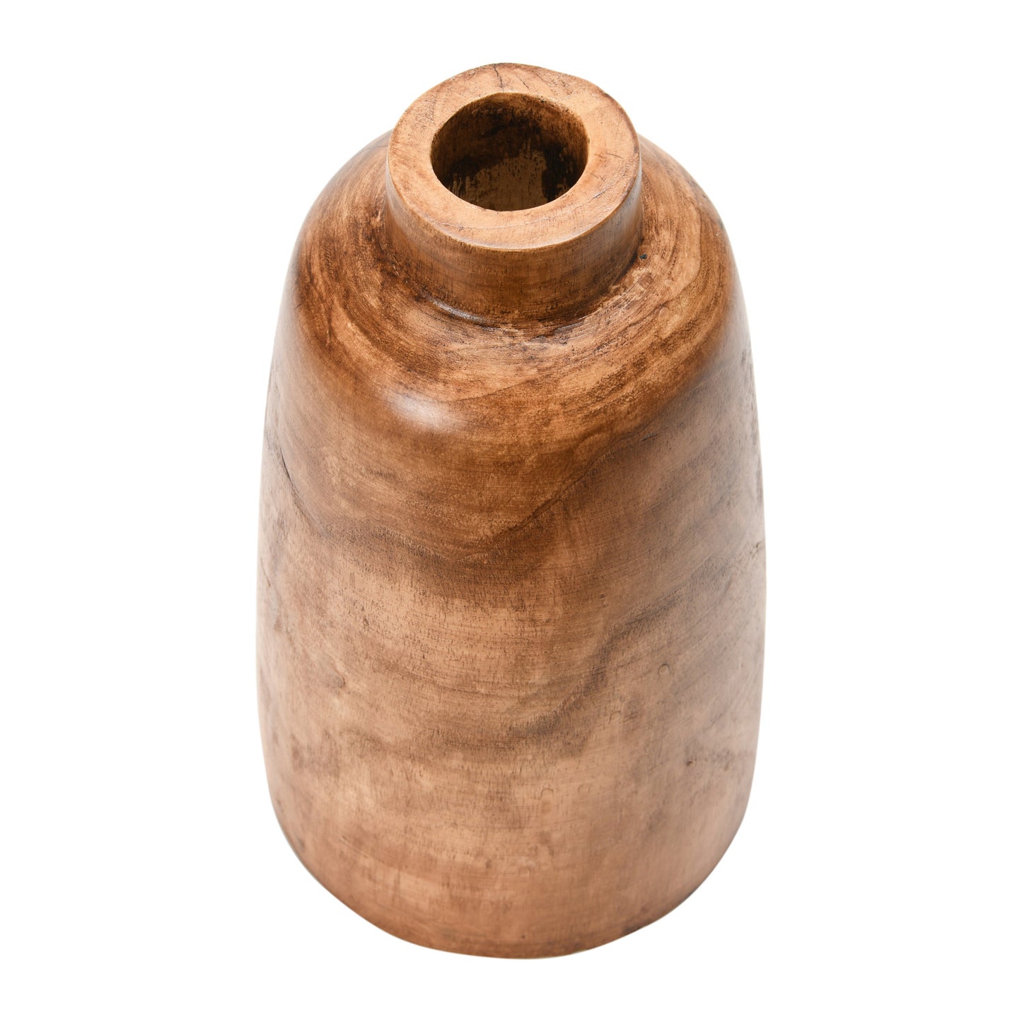 Walnut Stained Wood Vase