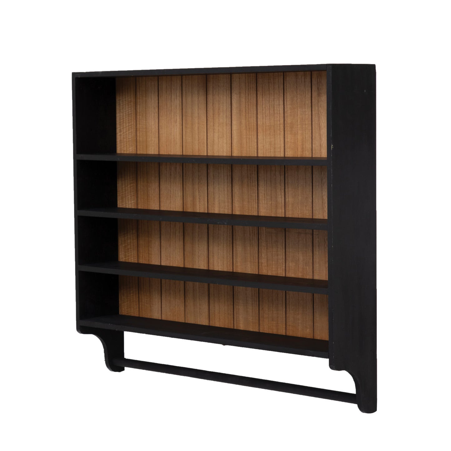 Black Wood Wall Shelf