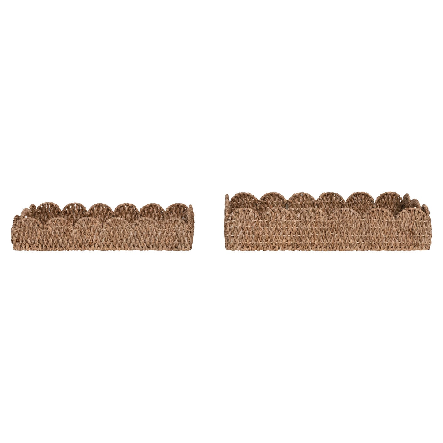 Scalloped Hand-Woven Bankuan Tray