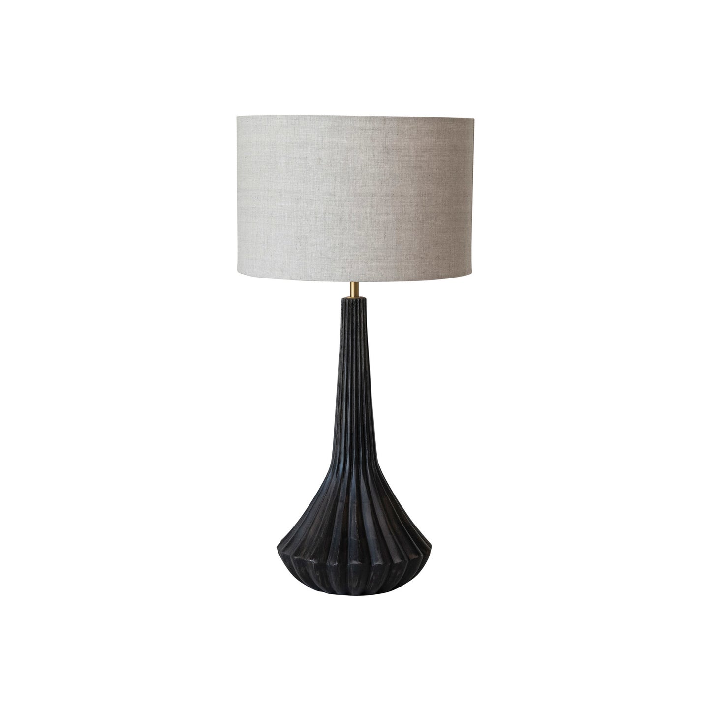 Black Pleated Table Lamp