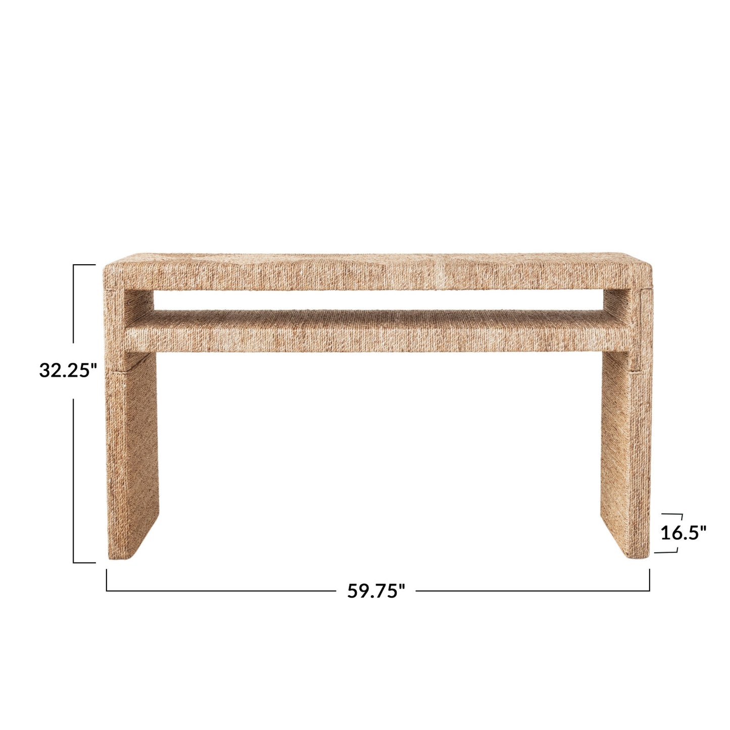 Water Hyacinth Console Table