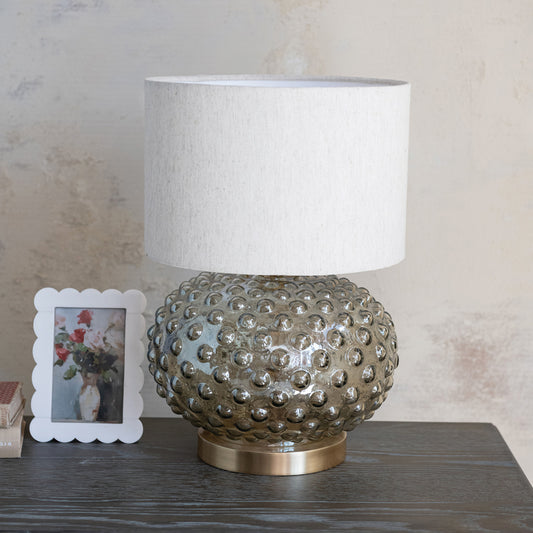 Glass Hobnail Table Lamp