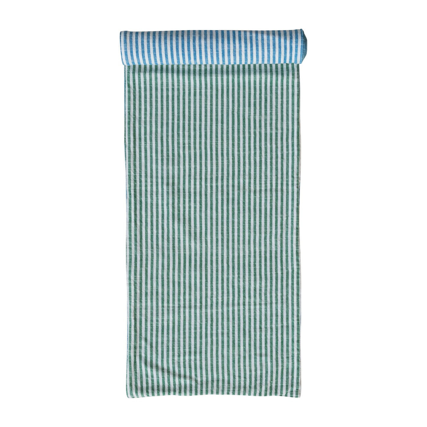 Blue/Green Striped Table Runner