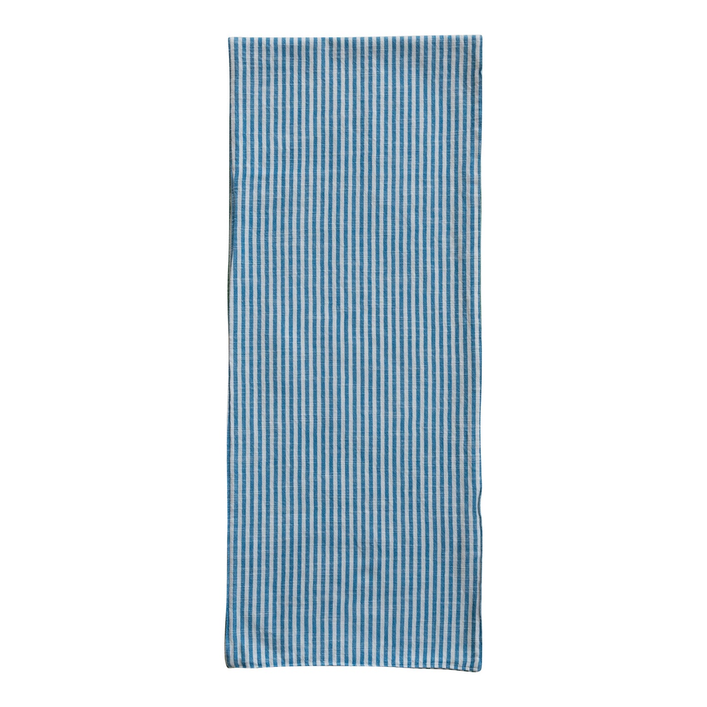 Blue/Green Striped Table Runner