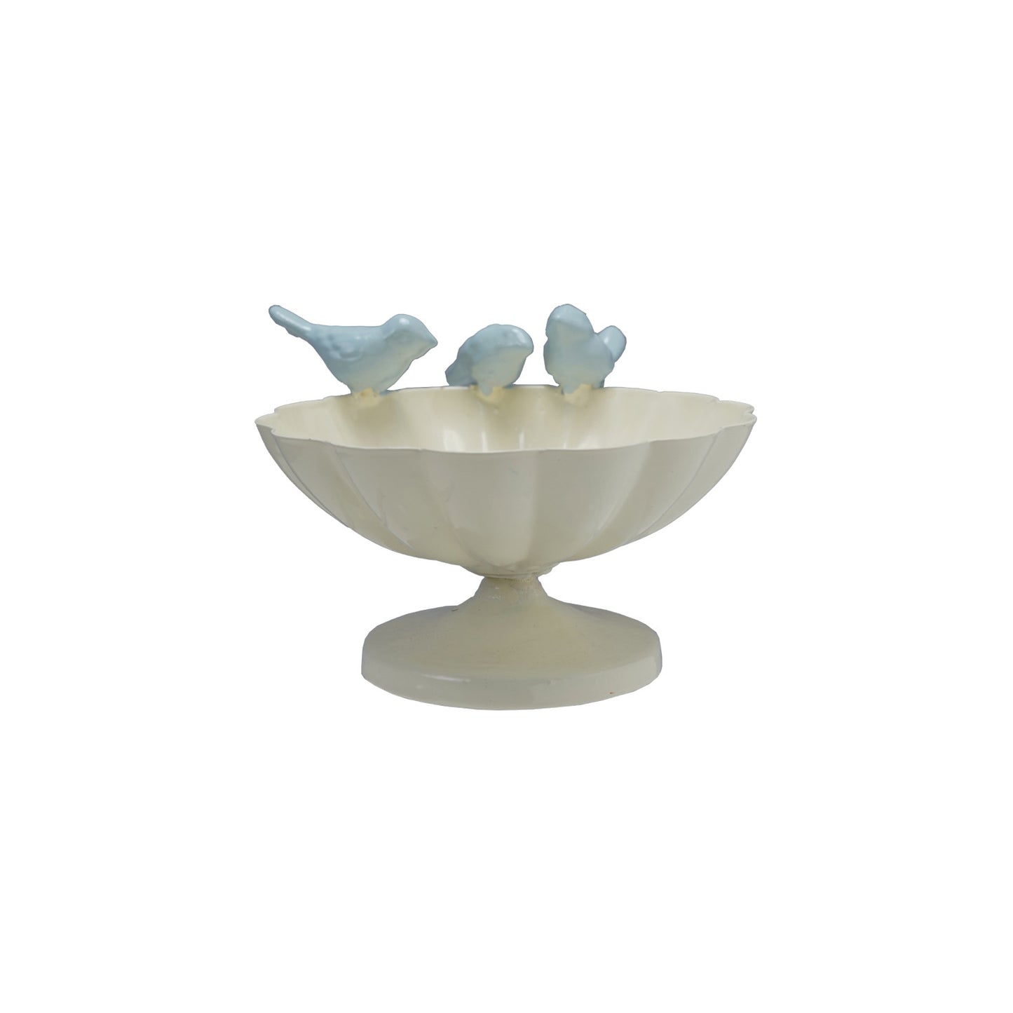 Heirloom Scalloped Bowl with Birds