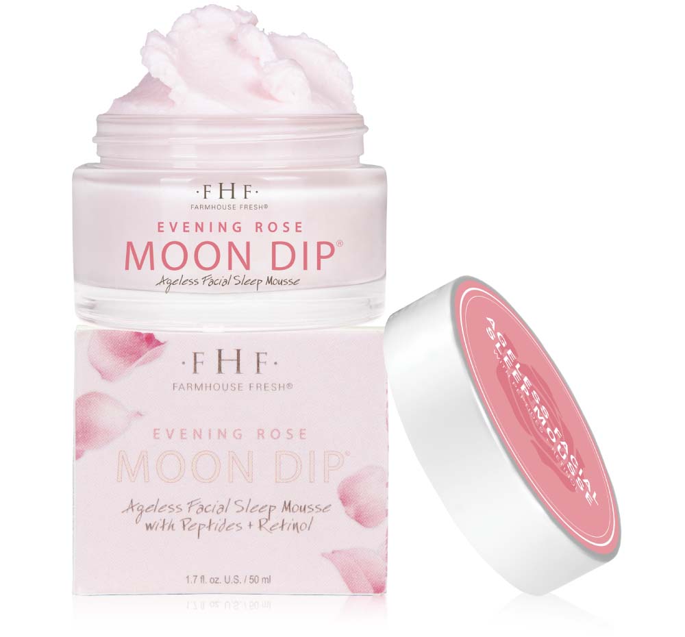 Evening Rose Moon Dip® Ageless Facial Sleep Mousse with Peptides + Retinol