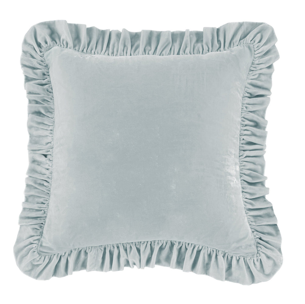 Velvet Ruffled Euro Pillow