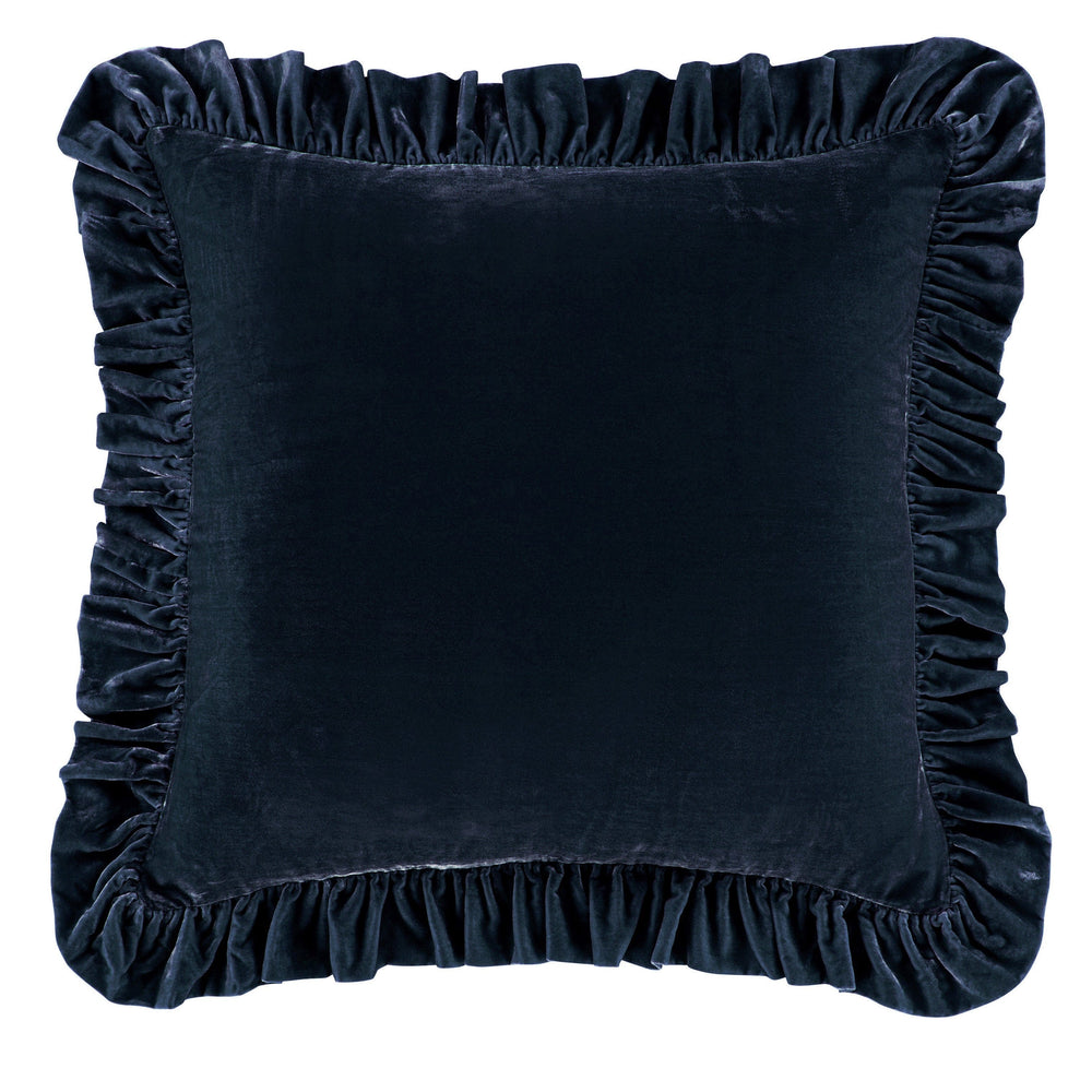 Velvet Ruffled Euro Pillow