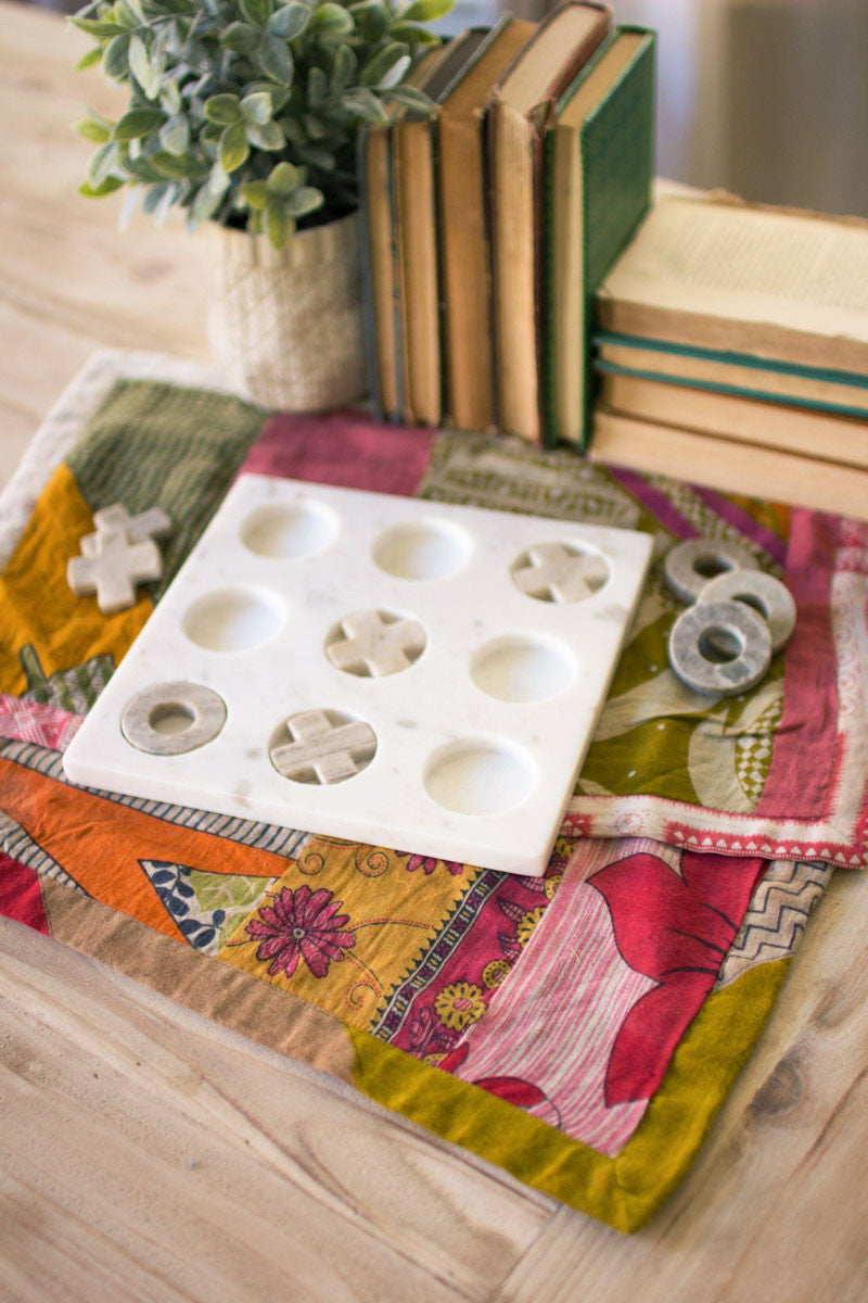 Marble Tic Tac Toe Board