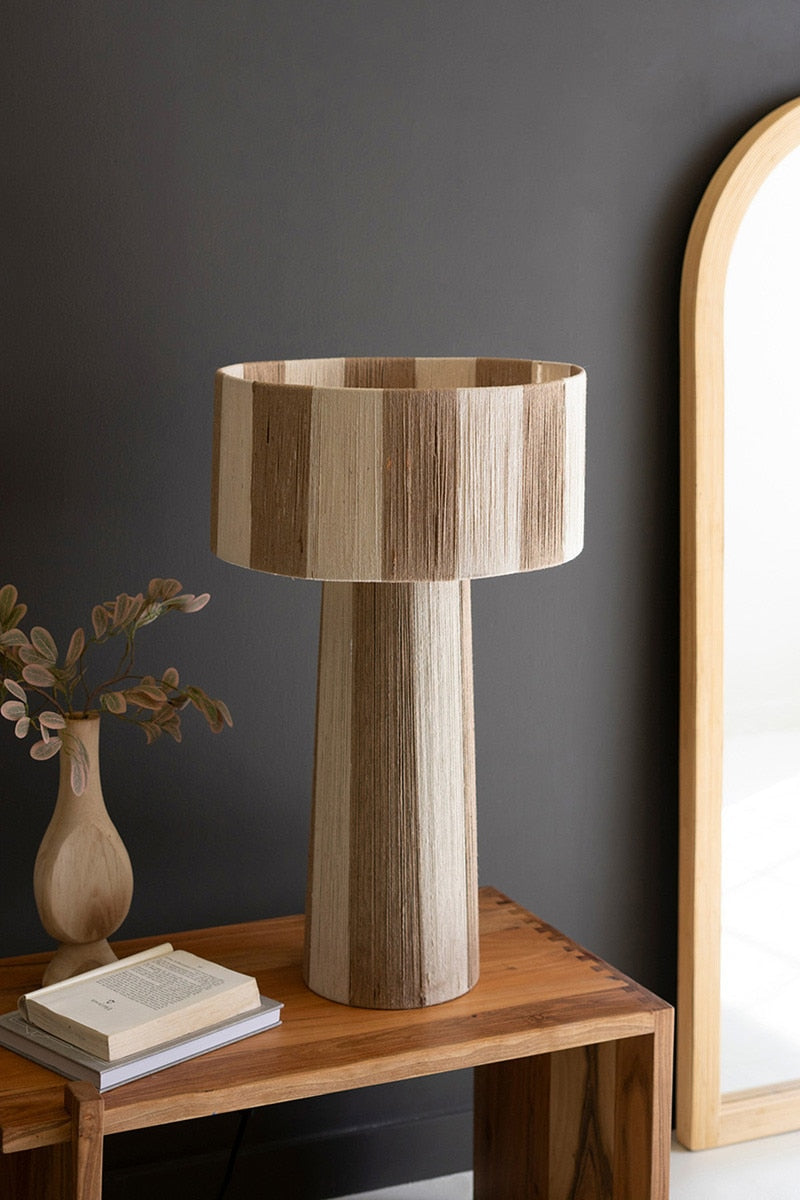 Jute Stripe Lamp