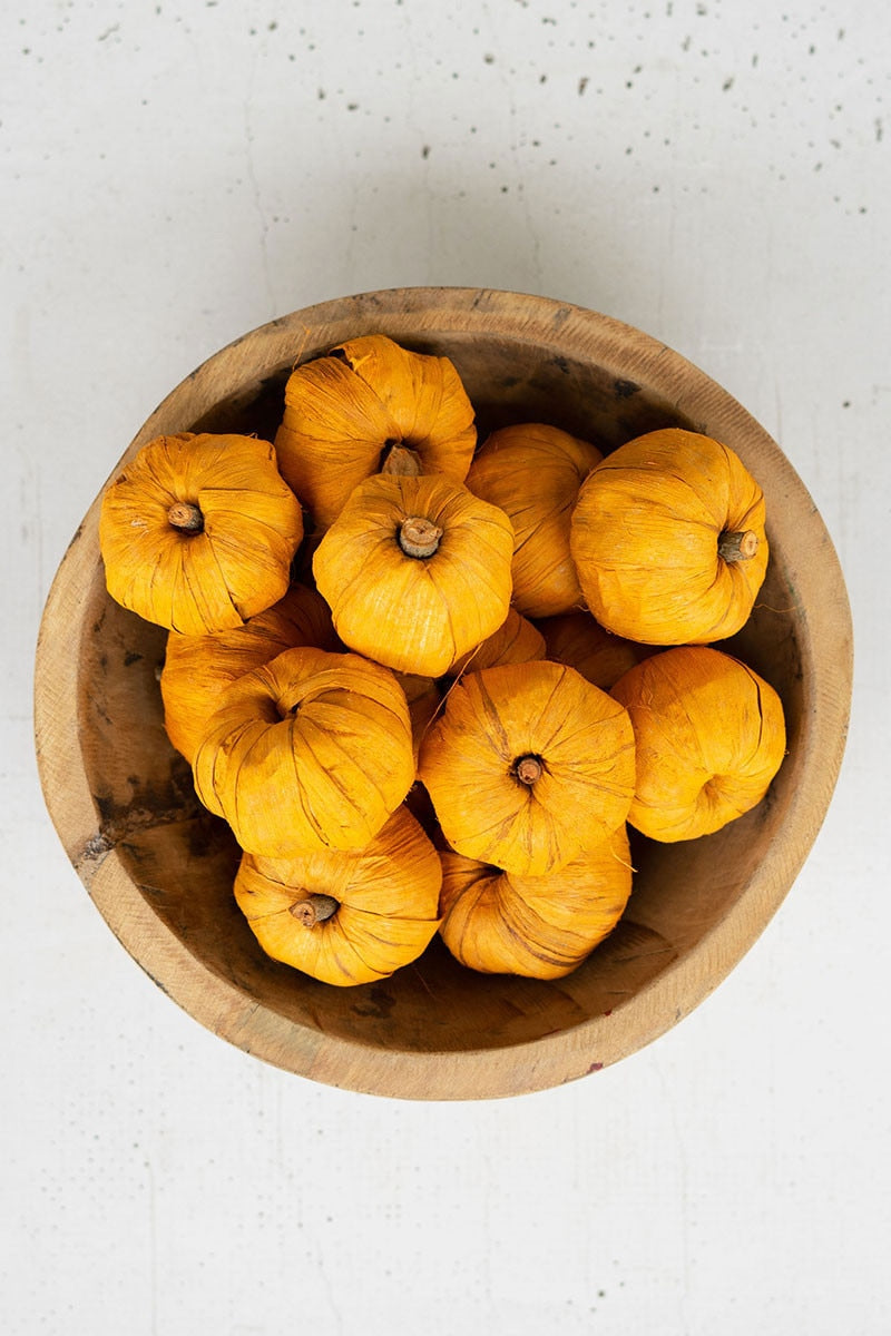 Dried Miniature Faux Pumpkins