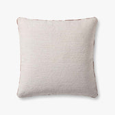 White Pillow with Chestnut Piping