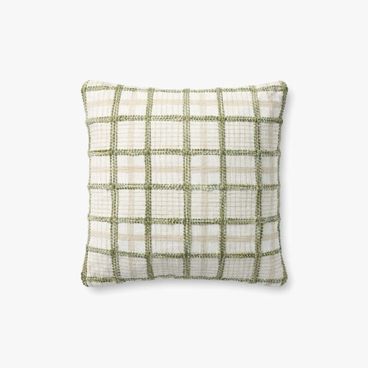 Norman Ivory Green Pillow